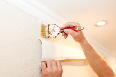 Pose de papier peint à Lanleff — revêtements muraux et toiles de verre